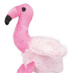 Trixie, jucărie flamingo câini, cu sunet, pluș, 35cm, multicolor, TRIXIE
