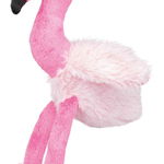 Trixie, jucărie flamingo câini, cu sunet, pluș, 35cm, multicolor, TRIXIE