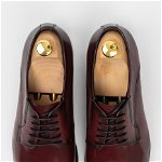 Pantofi barbati piele burgund-visiniu Derby, Escudo