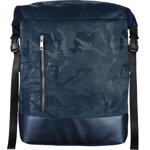 Rucsac laptop Hama Roll Top Mission Camo 15.6 inchi Navy Blue