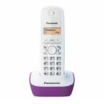 Telefon DECT Panasonic alb/violet, KX-TG1611FXF, Panasonic