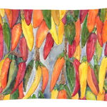 Caroline`s Treasures Carolines Comorile 8893PW1216 Ardei iute Canvas Fabric pernă decorativă Multicolore 12H x16W, 
