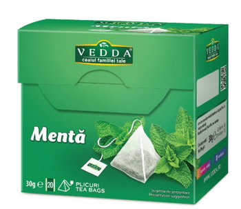 Ceai Vedda menta 20piramide x 2g, Vedda