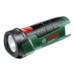 Lampa LED cu acumulator Bosch, 1 W, 10.8 V, 110 lm, Verde/Negru