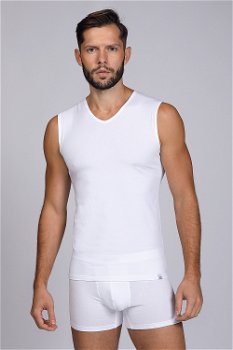 Tricou alb, fără mâneci, Enrico Coveri