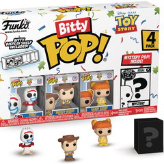 Set 4 figurine - Pop! Bitty - Disney Toy Story: Forky, Woody, Gabby Gabby and a Surprise Mystery Mini Figure | Funko, Funko