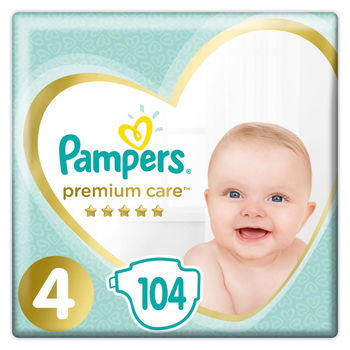 Premium Care 4 Mega Box 104 buc, PAMPERS