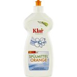 Detergent lichid sensitiv cu portocala pentru vase 500 ml, Klar