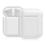 Husa pentru casti Apple AirPods 2/AirPods 1, Kwmobile, Transparent, Plastic, 49491.03