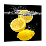 Tablou Sticla Glasspik Fruits Yellow, 20x20 cm