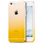 Husa tpu gradient pentru iphone 8 galben transparent, 