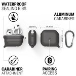 Carcasa waterproof Catalyst Influence compatibila cu Apple AirPods 3 Black, Catalyst