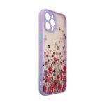 Carcasa Design Case compatibila cu iPhone 13 Pro Floral Purple, OEM