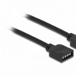 Cablu de conectare RGB cu 4 pini pentru iluminare LED 12V RGB 0.3m, Delock 86015, Delock