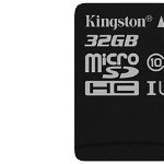 Card de memorie Kingston MicroSDXC 32GB Class 10 Canvas Select 80R Class 10 UHS I, Nova Line M.D.M.