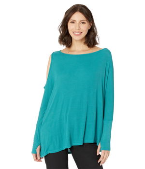 Imbracaminte Femei Michael Lauren Deuce Oversized Cold-Shoulder Tee Lagoon, Michael Lauren