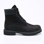 Timberland cizme din piele întoarsă 6" Premium Boot bărbați, culoarea negru, TB0100730011 TB0100730011-Black.Nubu, Timberland