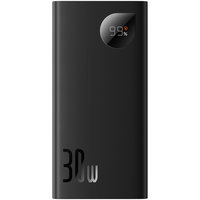 Baterie Externa Baseus Adaman2, 10000mAh, 30W, QC + PD, 1 x USB-C - 2 x USB-A, Neagra PPAD040101, Baseus