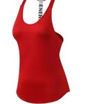 Tricou sport lung dama Energy tip maiou, Rosu