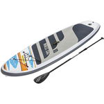Set placa SUP Hydro-Force White Cap 305x84x12 cm, padela, pompa manuala, lesa picior, aripioara, kit reparatii, rucsac transport