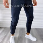 Pantaloni barbati casual regular fit in dungi B1751 8-3 E*, 