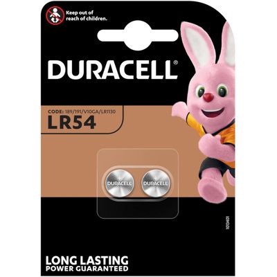 Baterie Duracell, LR54, Set 2 bucati, Duracell