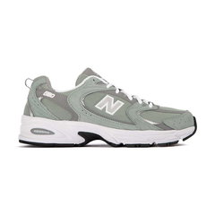 New Balance, Pantofi sport unisex cu garnituri de piele intoarsa 530, Gri cenusiu, 7.5 New Balance, Pantofi sport unisex cu garnituri de piele intoarsa 530, Gri cenusiu, 7.5