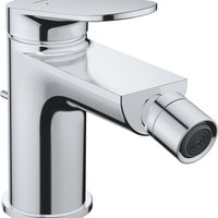 Baterie bideu Duravit Wave WA2400001010, marime S, cartus ceramic, 137 mm, set evacuare cu tija, ventil, Crom, Duravit