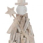 Figurina Figure+Star Winter, Lemn, Alb, 18x18x31 cm, Jolipa