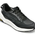 Pantofi sport SKECHERS negri, GLOBAL JOGGER, din material textil, Skechers