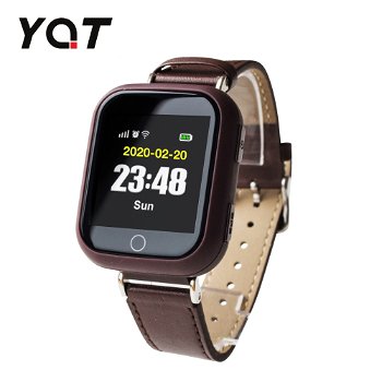 Ceas Smartwatch Pentru Adulti / Varstnici YQT Q60 cu Functie Telefon Localizare GPS Monitorizare ritm cardiac Maro yqt-q60-maro