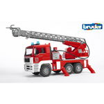 Mașină de pompieri Bruder 02771 MAN TGA, cu scarătelescopică, pompă, lumini și sunete 1:16, BRUDER