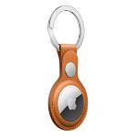 Accesoriu Apple AirTag, Leather Key Rink, Golden Brown, Apple