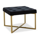 Scaun tip Taburet Lori Negru - Gold, Pako World
