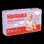 Scutece Ultra Comfort Mega Marimea 4 pentru 8 - 14kg, 66 bucati, Huggies, Huggies