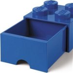 Recipient depozitare Szuflada klocek LEGO® z 4 wypustkami (Blue), LEGO