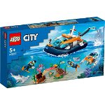 LEGO CITY BARCA PENTRU SCUFUNDARI DE EXPLORARE 60377, LEGO City