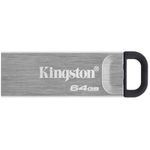 Memorie USB Kingston DataTraveler Kyson, 64GB, USB 3.2 Type-A, Metalic