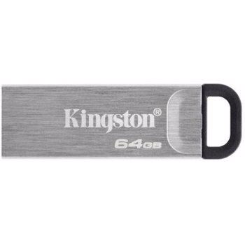 Memorie USB Kingston DataTraveler Kyson, 64GB, USB 3.2 Type-A, Metalic