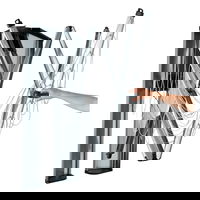 Uscator rufe extensibil cu 4 brate+cutie protectie, inox/aluminiu, gri, 24 m capacitate de uscare, WallFix, Brabantia - 8710755475924