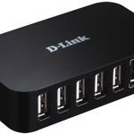 Hub USB D-Link 7 porturi DUB-H7, D-Link