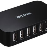 Hub USB D-Link DUB-H7, 7 porturi USB 2.0, negru