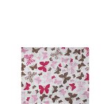 Scutec bumbac, Butterfly, roz, 80 x 70 cm, Prichindel