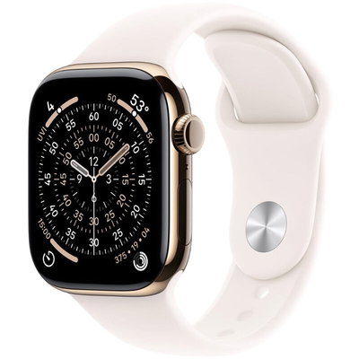 Smartwatch Apple Watch Series 11 MFD64ET/A | GPS + Cellular, 46mm, Gold Titanium, Light Blush, APPLE