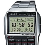 Casio, Ceas cronograf cu calculator cu 8 cifre, Argintiu