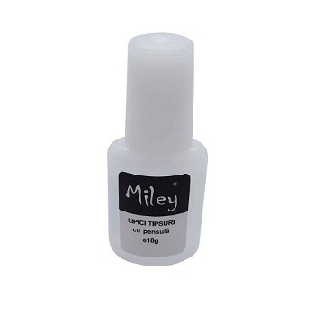 Lipici Cu Pensula Miley Pentru Tipsuri Unghii | 10 g, 