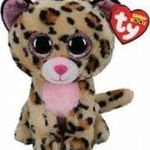 TY Beanie Boos Livvie - leopard roz 24 cm, TY