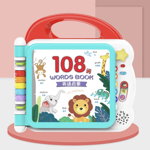 Carte interactiva si educativa cu 108 activitati, pentru bebelusi, rosu, Krista
