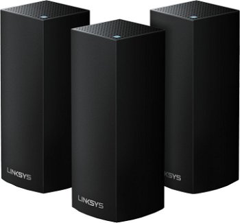 Router wireless Linksys Velop Intelligent Mesh Black Tri-Band Wi-Fi 5 3Pack, Linksys