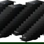 Router wireless Linksys Velop Intelligent Mesh Black Tri-Band Wi-Fi 5 3Pack, Linksys